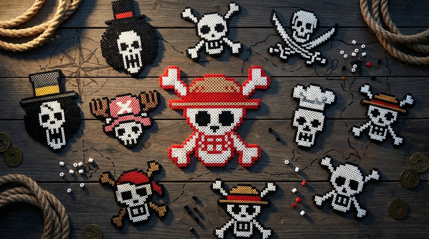 Dödskalle Pärlplattor Samling