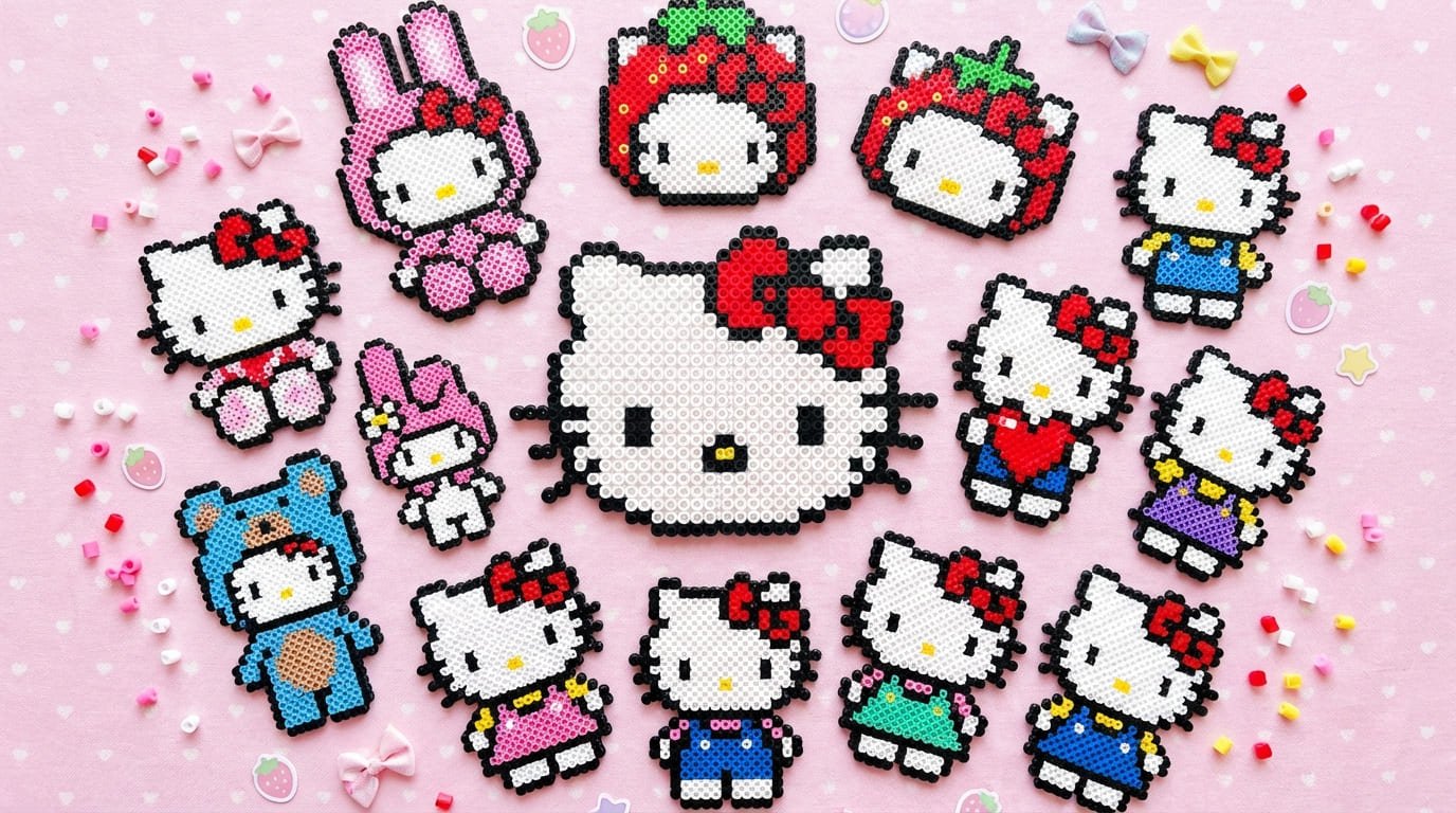 Hello Kitty Pärlplattor Samling