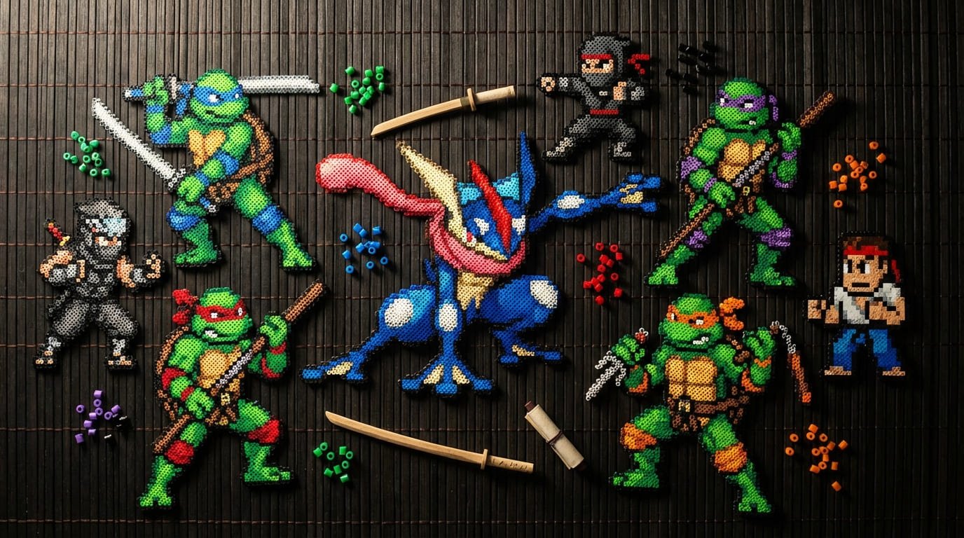 Ninja Pärlplattor Samling