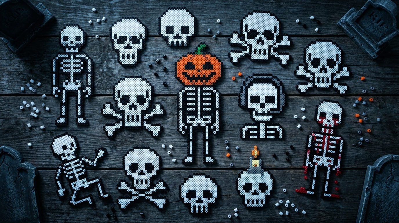 Skelett Pärlplattor Samling