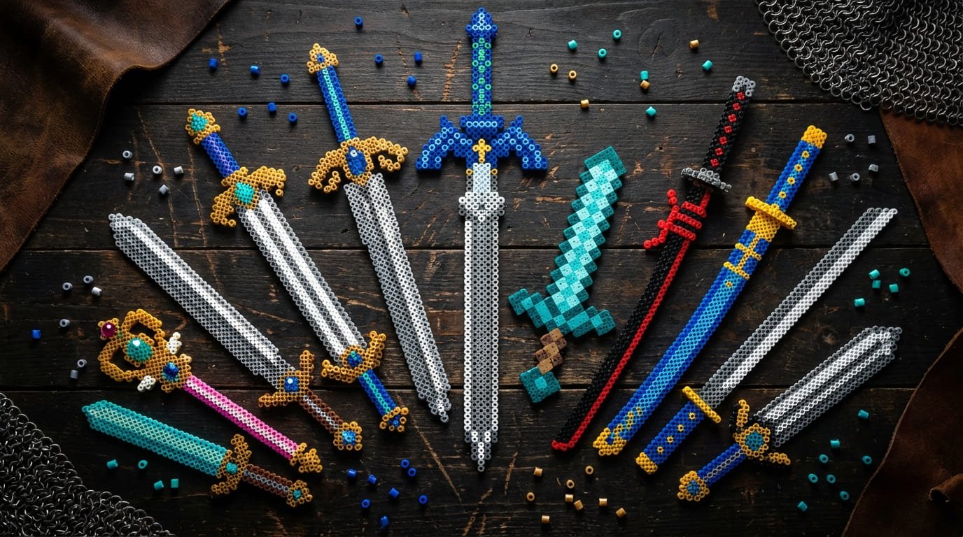 Svärd Pärlplattor Samling