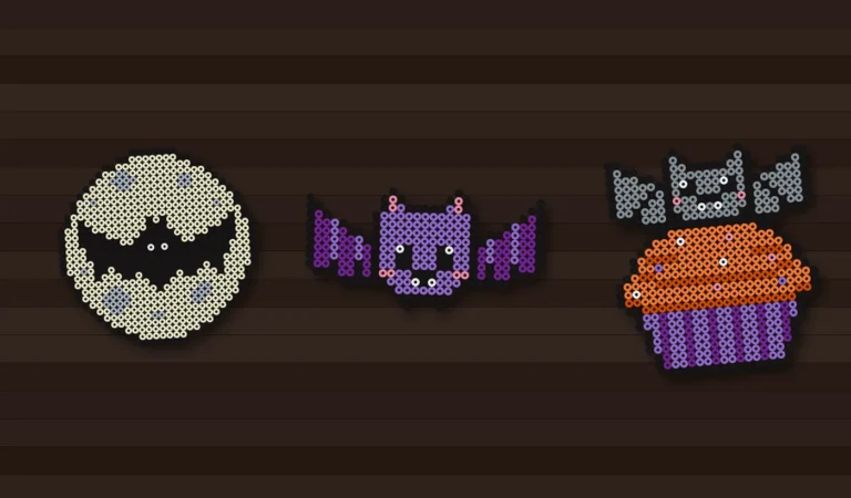 halloween buegelperlen fledermaus