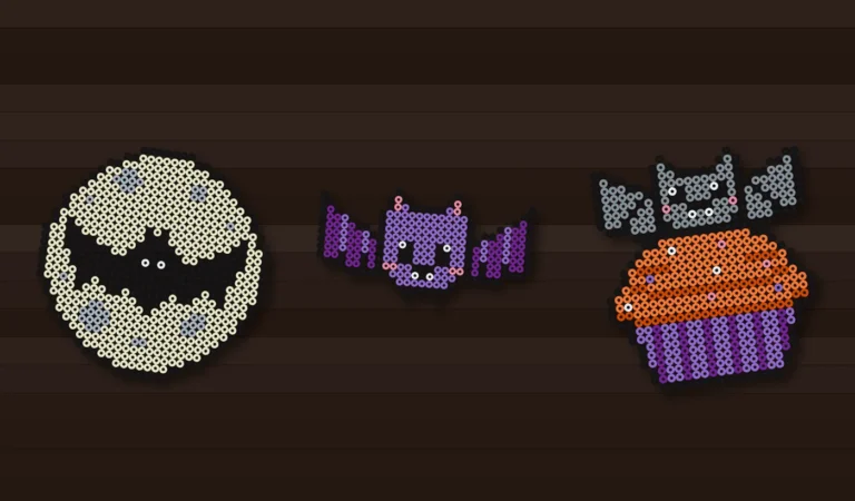 halloween perleplate flaggermus
