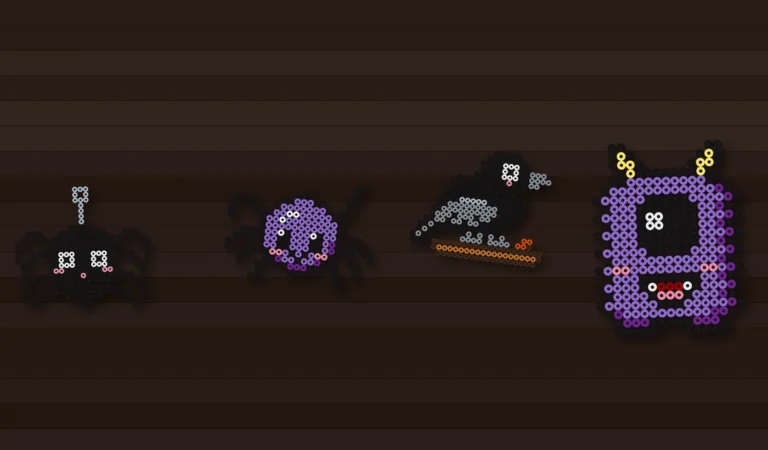 halloween perles a repasser araignee