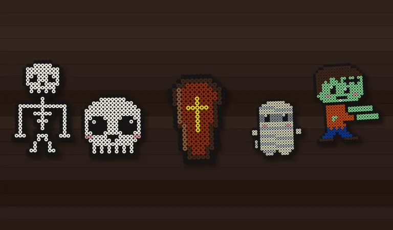 halloween perles a repasser squelette